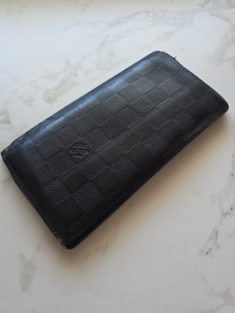 Louis Vuitton Black Damier Infini Porte-Feuille Brother Long Wallet